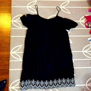 Old navy size L tank dress with stretchy shoulder/cap sleeves